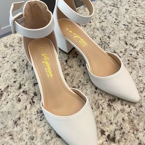 White block heels